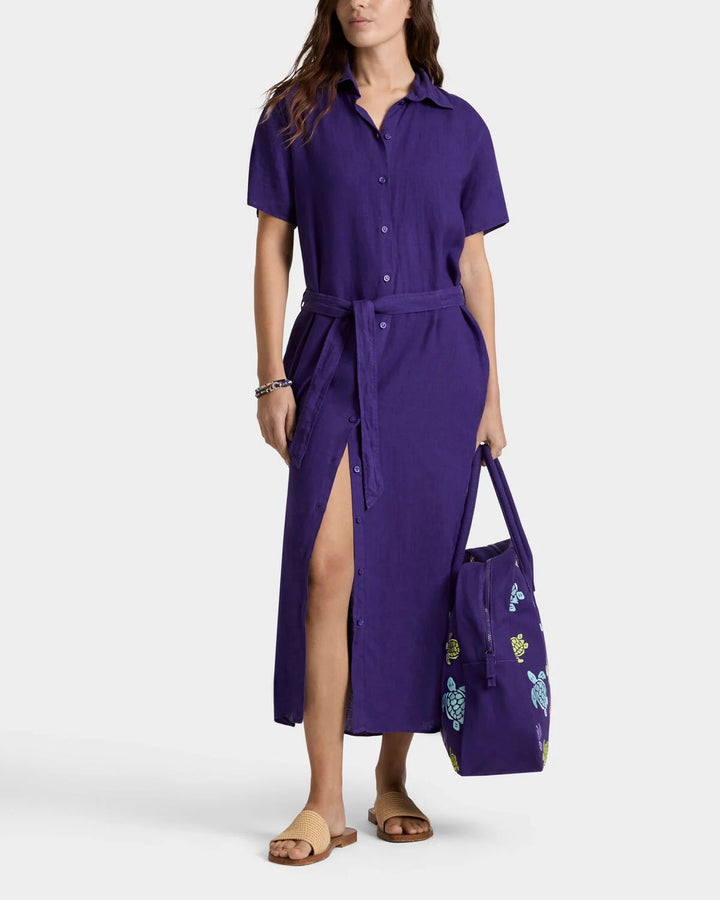 Vilebrequin Linen Shirt Dress Solid /Haljina LCNEU102