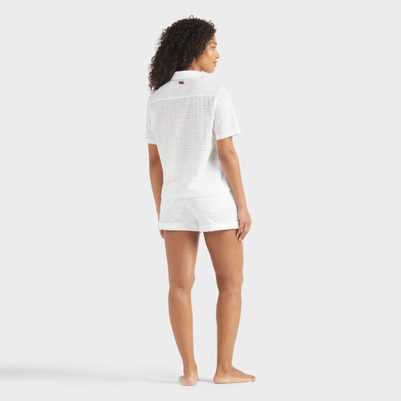 Vilebrequin Cotton Polo Broderie Anglaise/Polo majica LEOCV550