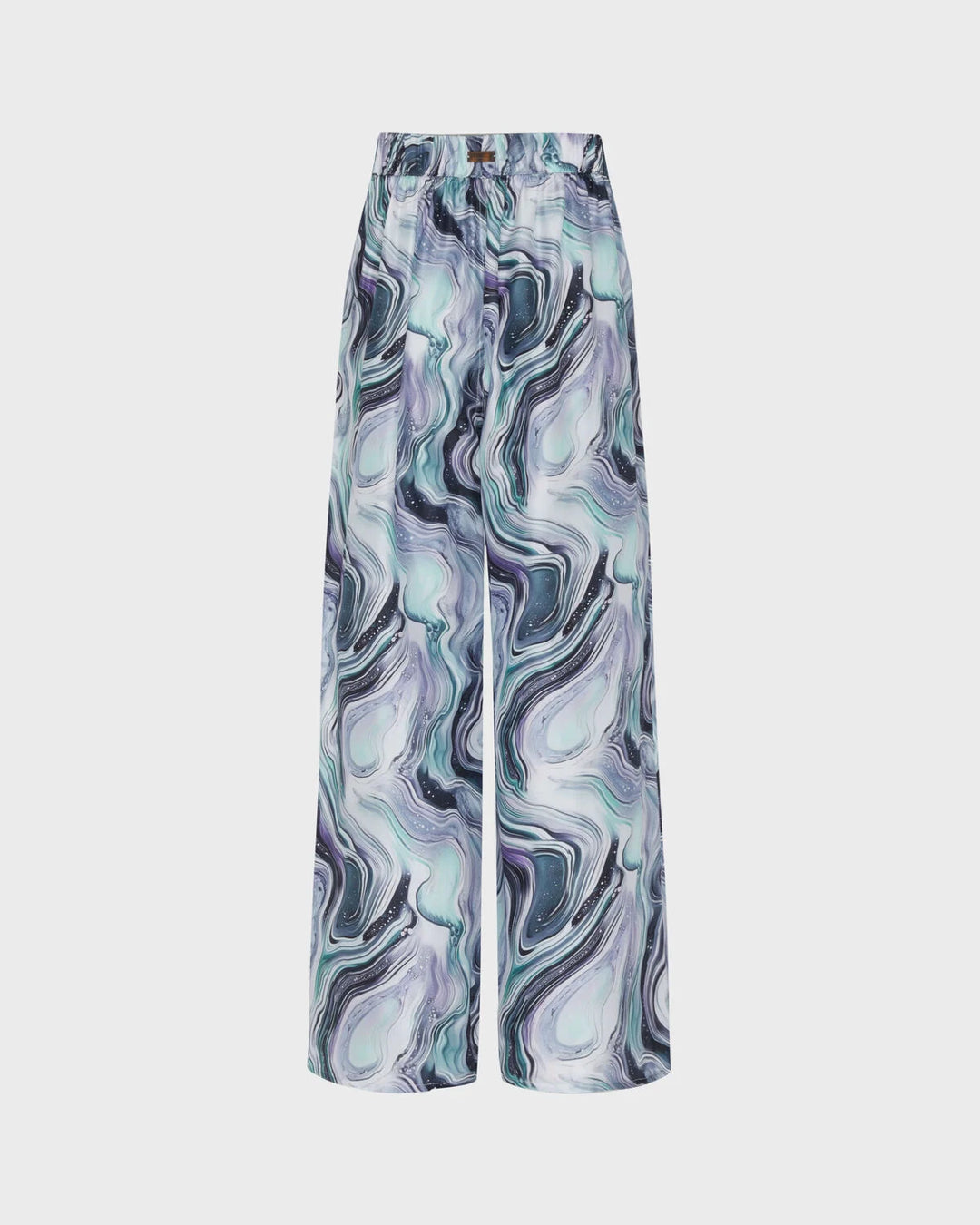 Vilebrequin Wide-Leg Silk Pants Marble/Hlače LGNEW226