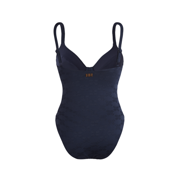 Vilebrequin Underwire One-piece Swimsuit Turtle Monogram Jacquard/Kupaći kostim LNICG437