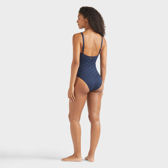 Vilebrequin Underwire One-piece Swimsuit Turtle Monogram Jacquard/Kupaći kostim LNICG437