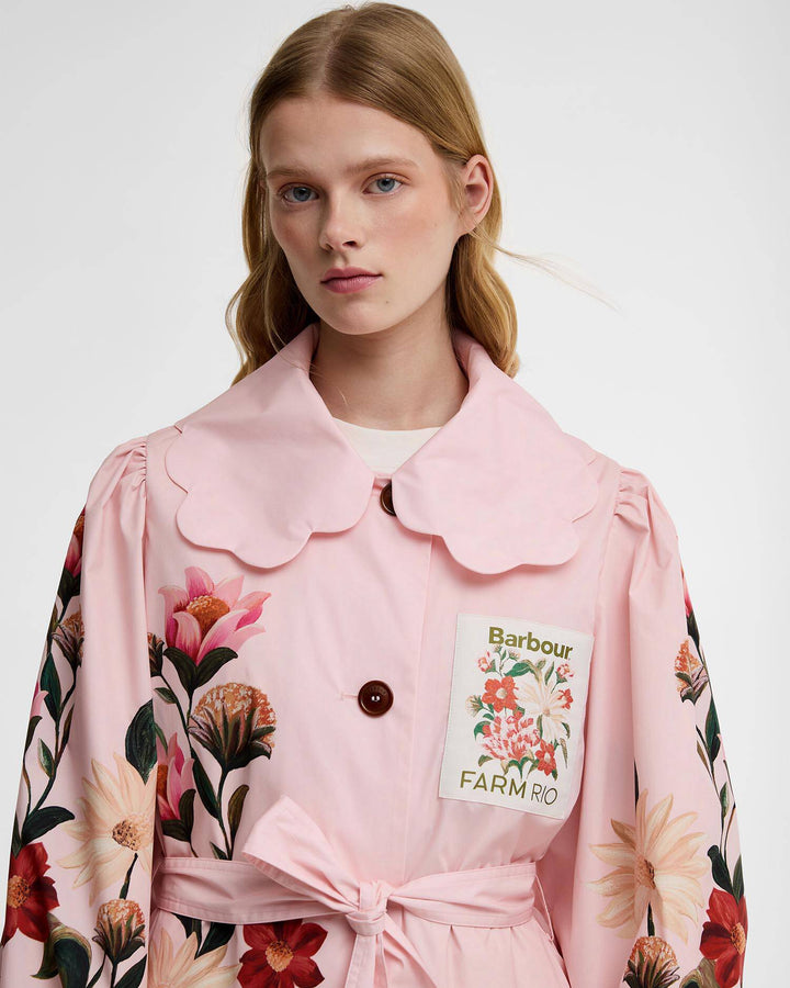 Barbour FARM Rio Bromelia Showerproof Trench Coat/Jakna LSP0333