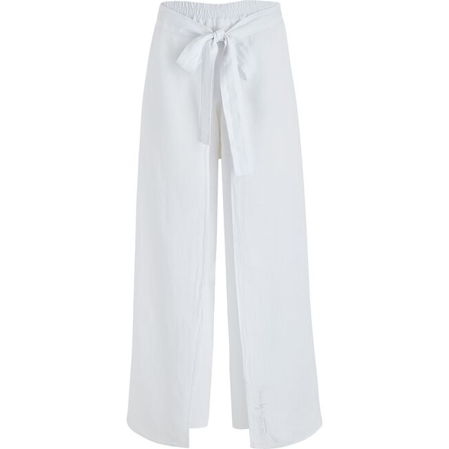 Vilebrequin White Linen Pants- Vilebrequin x Angelo Tarlazzi/ Hlače LSSH3U00
