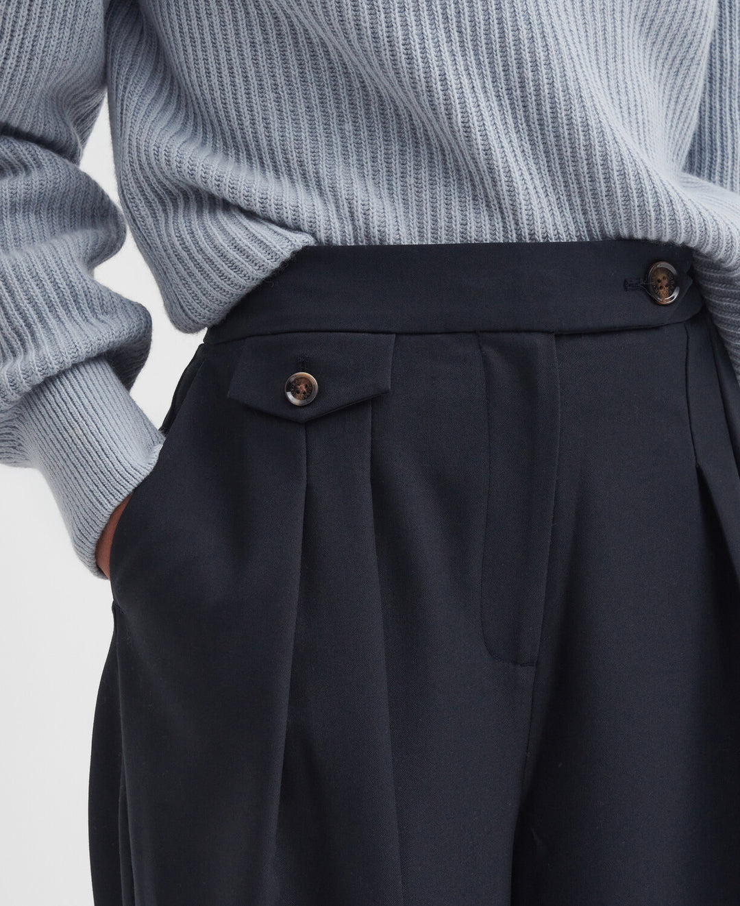 Barbour Francis Wide Leg Trousers/Hlače LTR0367
