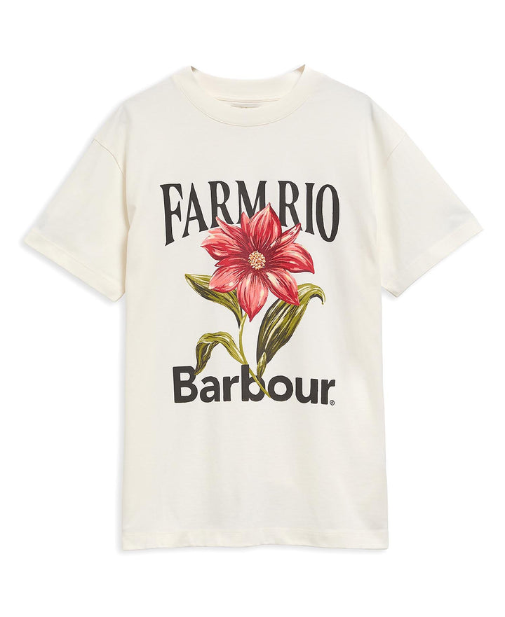 Barbour FARM Rio Wild Flower Oversized Graphic T-Shirt/Majica LTS0736