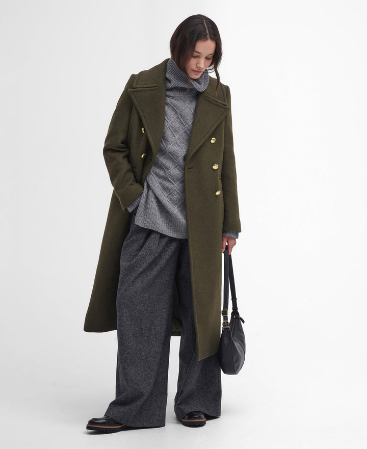 Barbour Reva Wool Military Coat/Kaput LWO0234