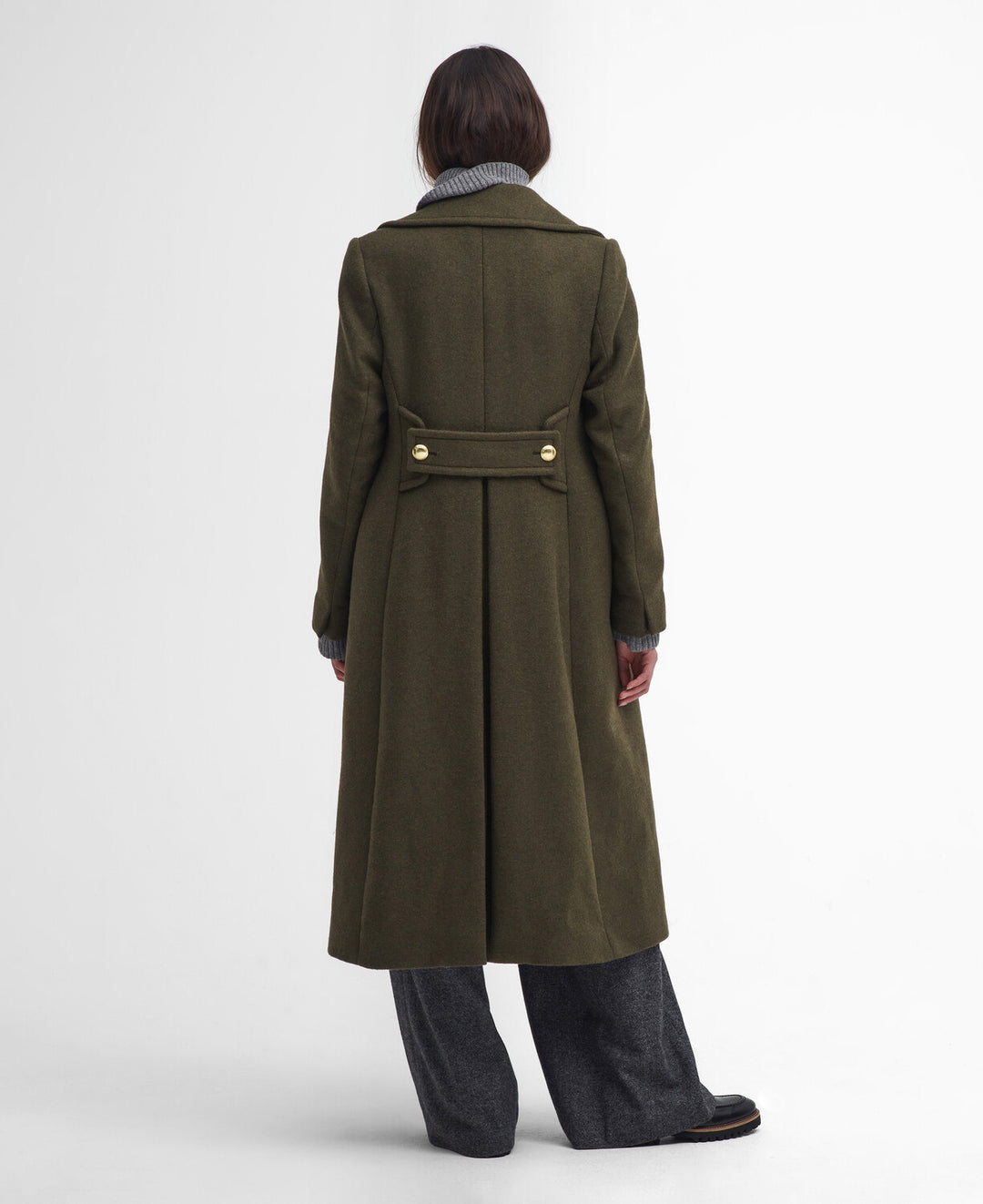 Barbour Reva Wool Military Coat/Kaput LWO0234