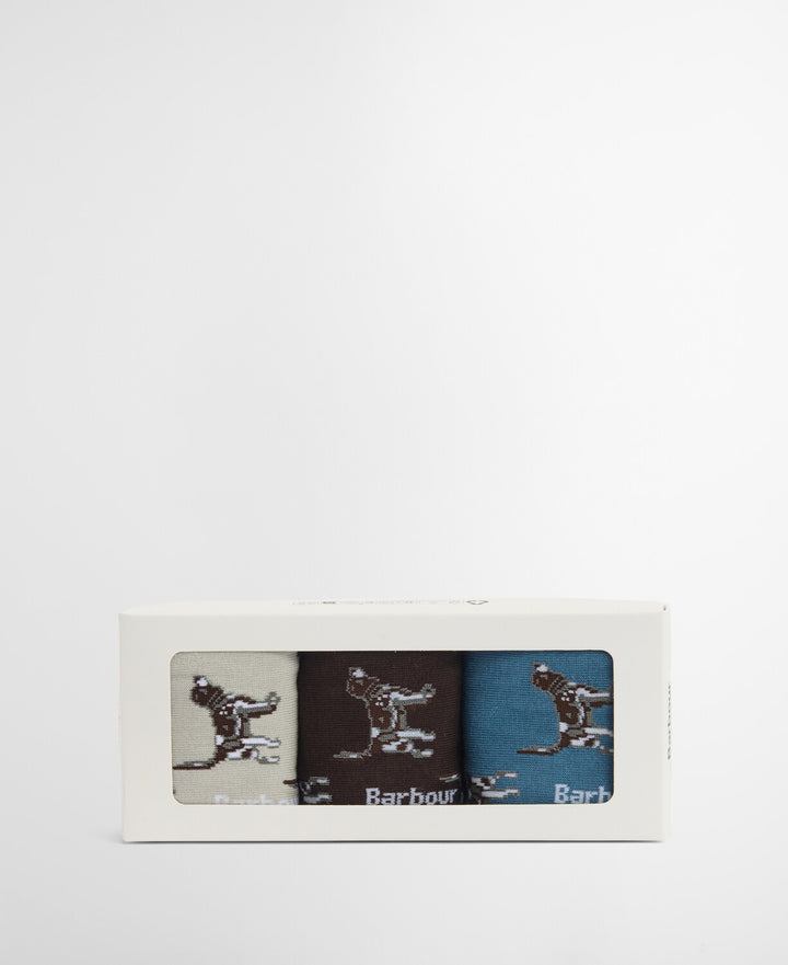Barbour Pointer Dog Socks Gift Box/Čarape 3/1 MGS0037