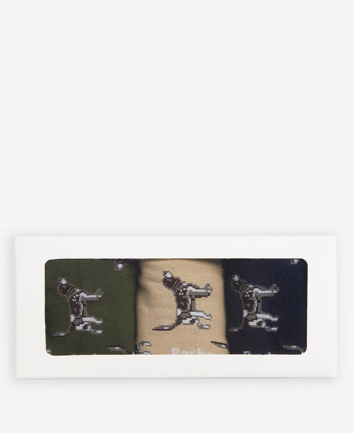 Barbour Pointer Dog Socks Gift Box/Čarape 3/1 MGS0037