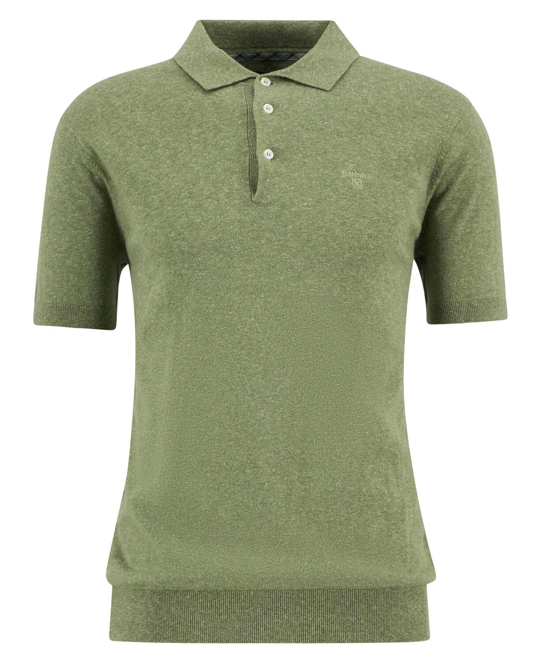 Barbour Muston Linen-Blend Knitted Polo Shirt/Polo majica MKN1713