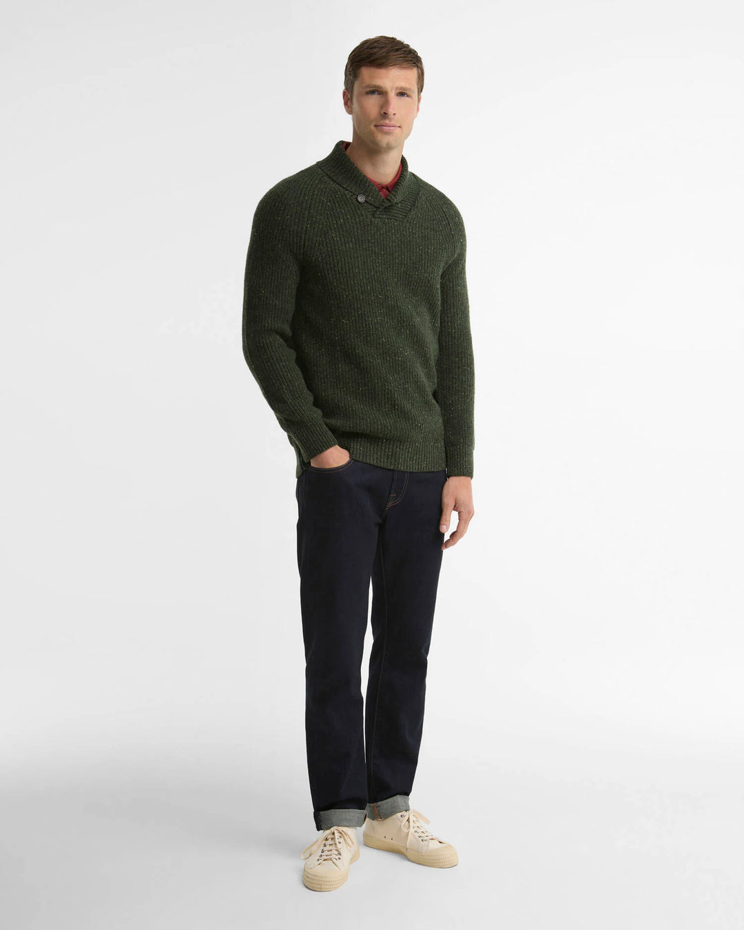 Barbour Ess Shawl Neck/Pulover MKN1756
