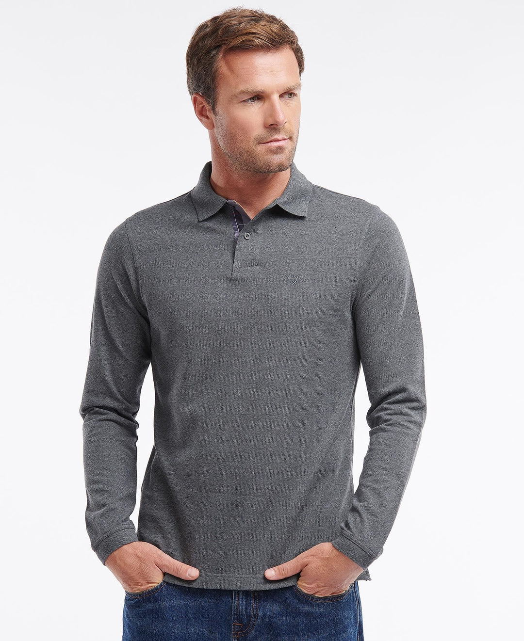 Barbour Essential L/S Sports Polo/Polo Majica MML0705