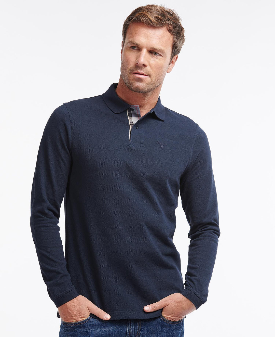 Barbour Essential L/S Sports Polo/Polo Majica MML0705