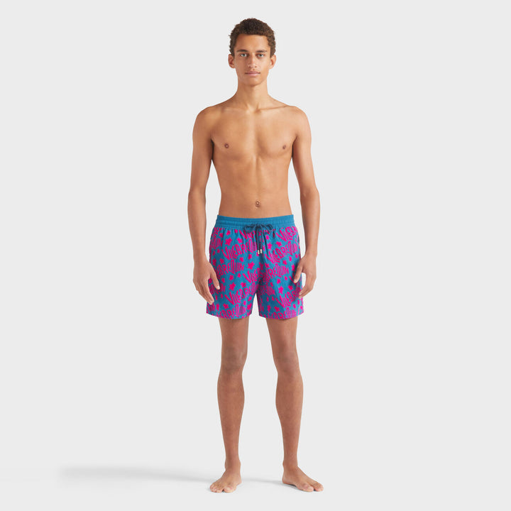 Vilebrequin Swim Shorts Flocked Ronde Des Tortues Logo/Kupaće MOOCD212