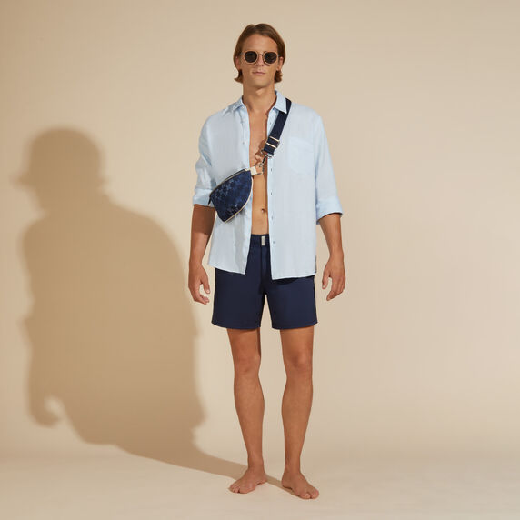 Vilebrequin Stretch Swim Shorts Flat Belt Solid/Kupaće MSEC4E01
