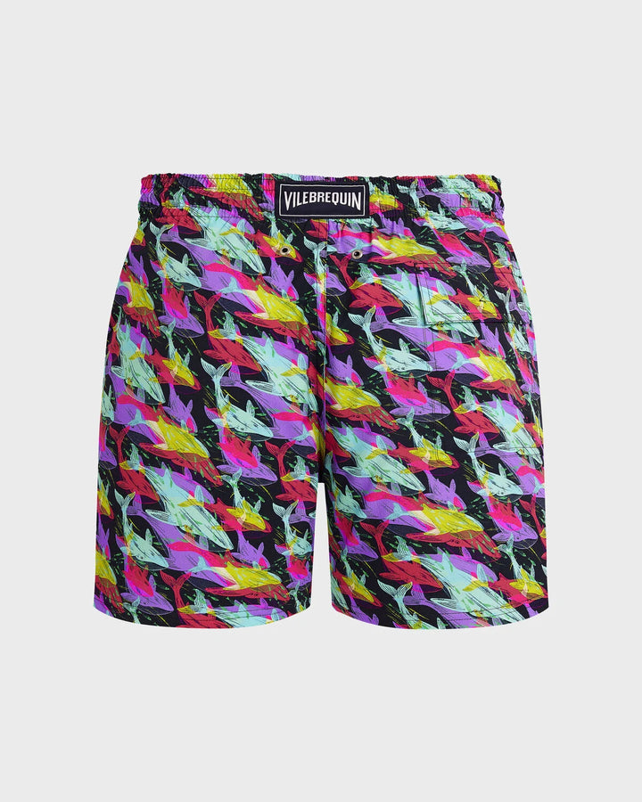 Vilebrequin Stretch Short Swim Shorts Whales Offset /Kupaće MSOEF115