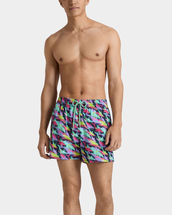 Vilebrequin Stretch Short Swim Shorts Whales Offset /Kupaće MSOEF115