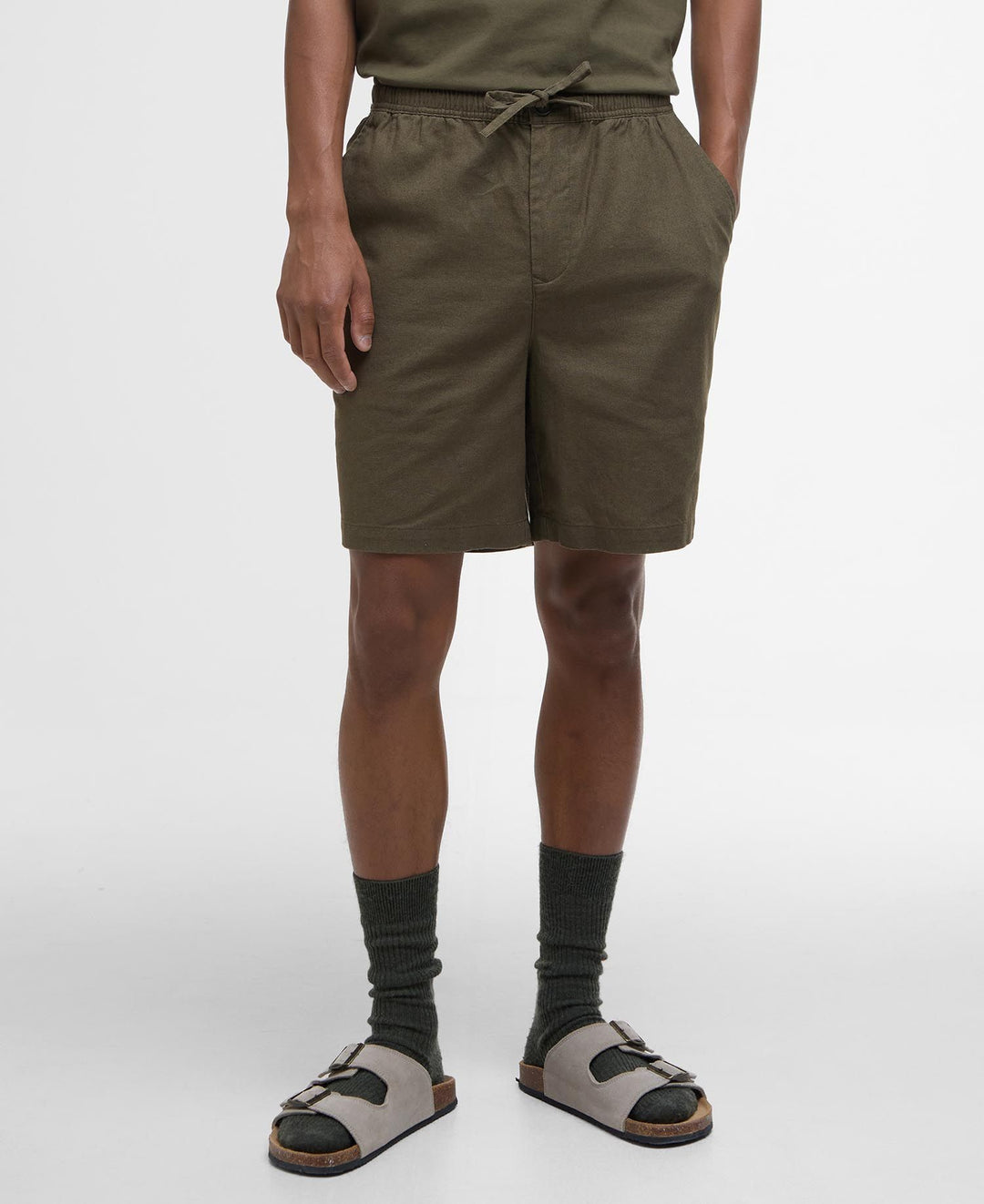 Barbour Cotton Linen Relaxed Short/Hlače MST0056