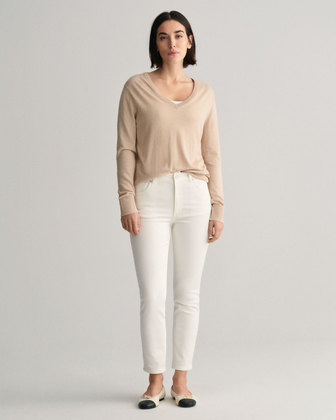 GANT Slim Cropped White Jeans/Traperice 4100224