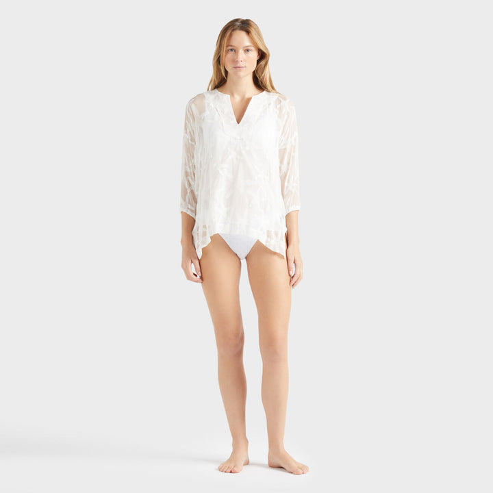 Vilebrequin Silk Shirt Starfish Transparent Effect/Košulja ORNCW502