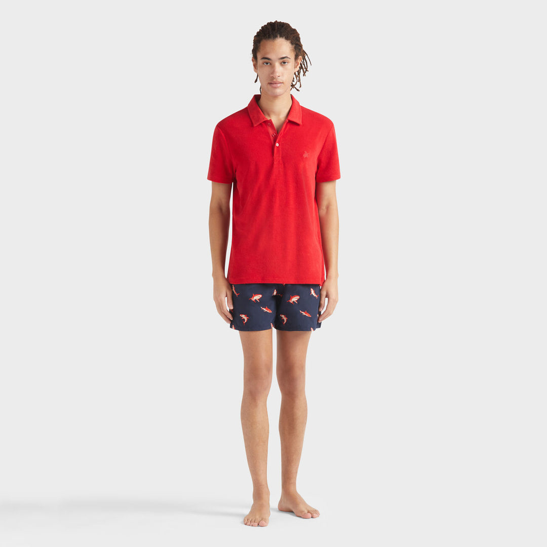 Vilebrequin Men Terry Polo Shirt Solid/Polo majica PHEAQ100
