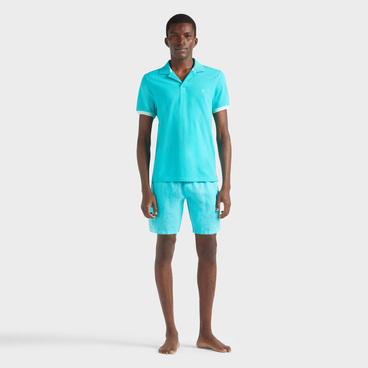 Vilebrequin Organic Cotton Pique Polo Shirt Solid/Polo majica PLTAN100