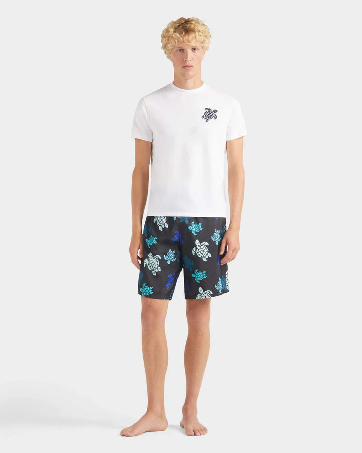 Vilebrequin Organic Cotton T-shirt Big Turtle Embroidery/Majica PSLCM919