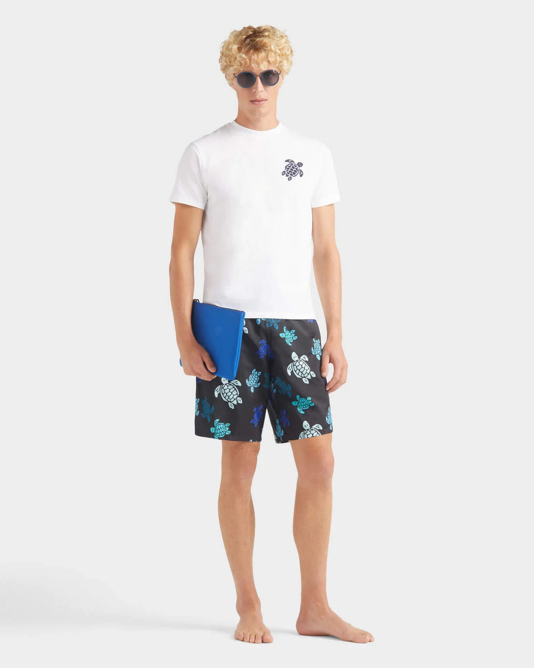 Vilebrequin Organic Cotton T-shirt Big Turtle Embroidery/Majica PSLCM919