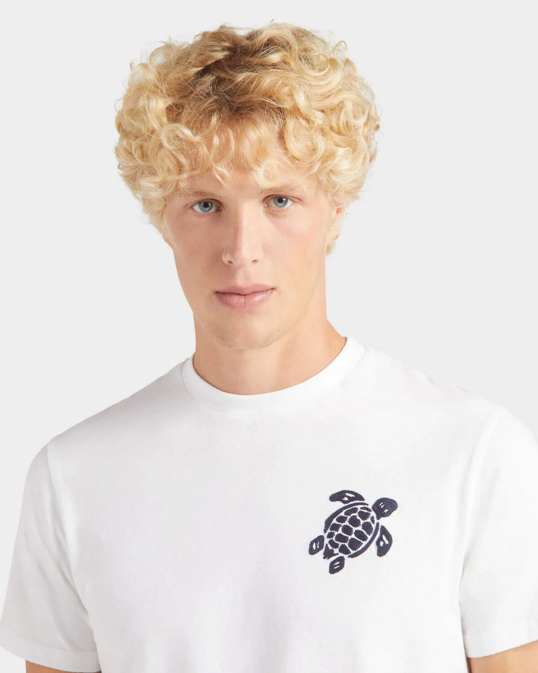 Vilebrequin Organic Cotton T-shirt Big Turtle Embroidery/Majica PSLCM919