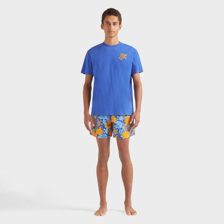 Vilebrequin Organic Cotton T-shirt Embroidered Turtle/Majica PTSCM919