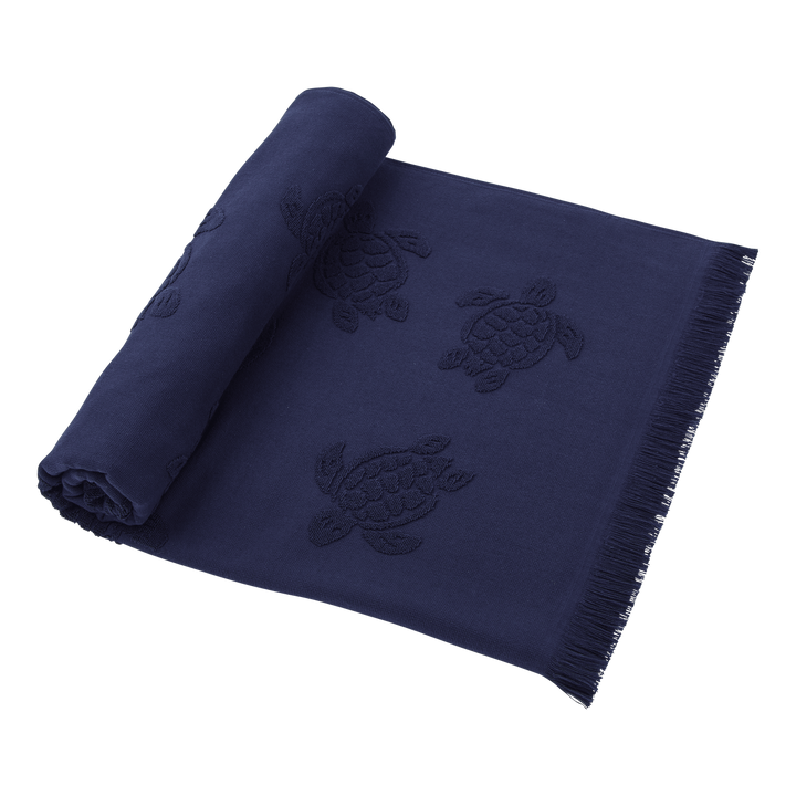 Vilebrequin Towel in Organic Cotton Turtles Jacquard/Ručnik STHU1201