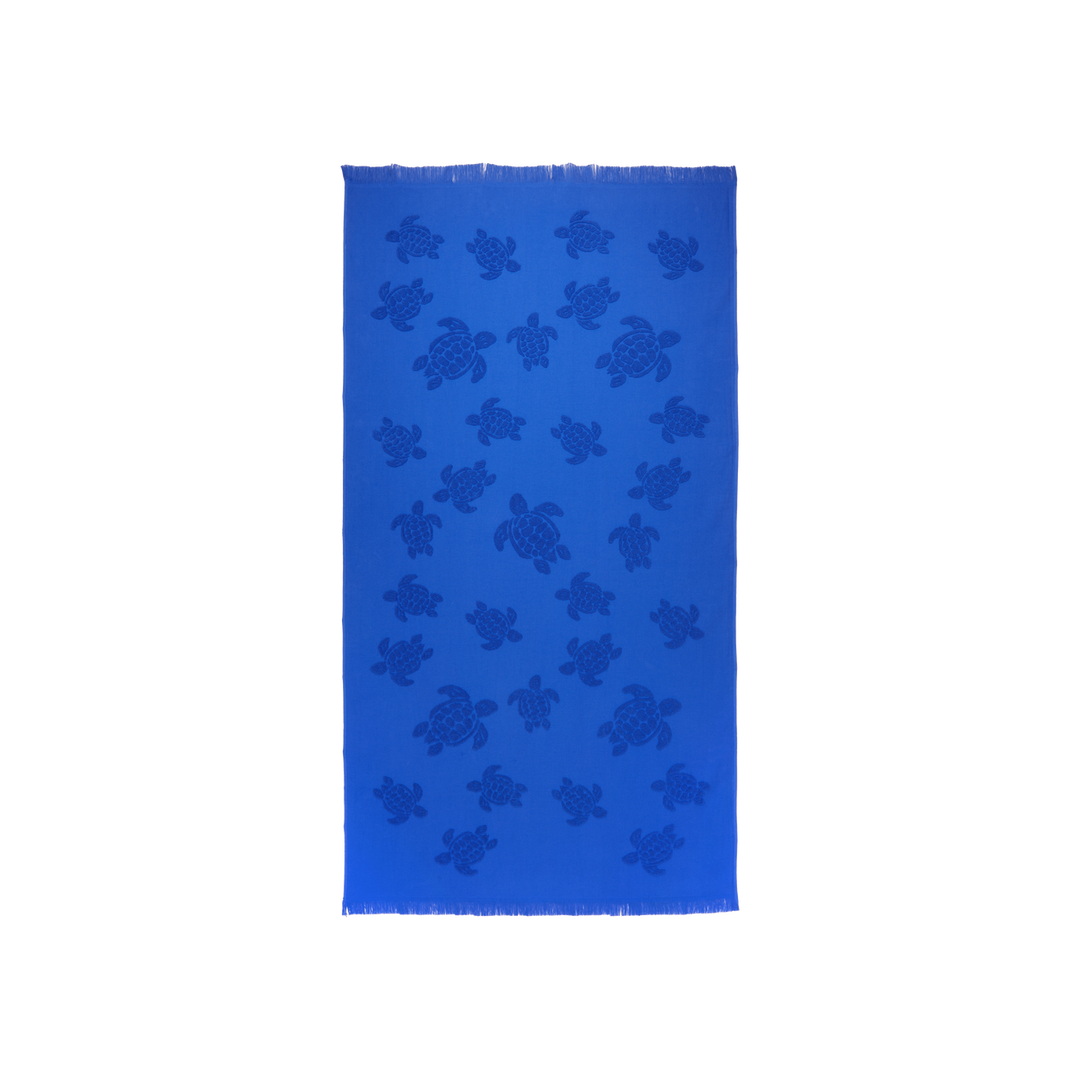 Vilebrequin Towel in Organic Cotton Turtles Jacquard/Ručnik STHU1201