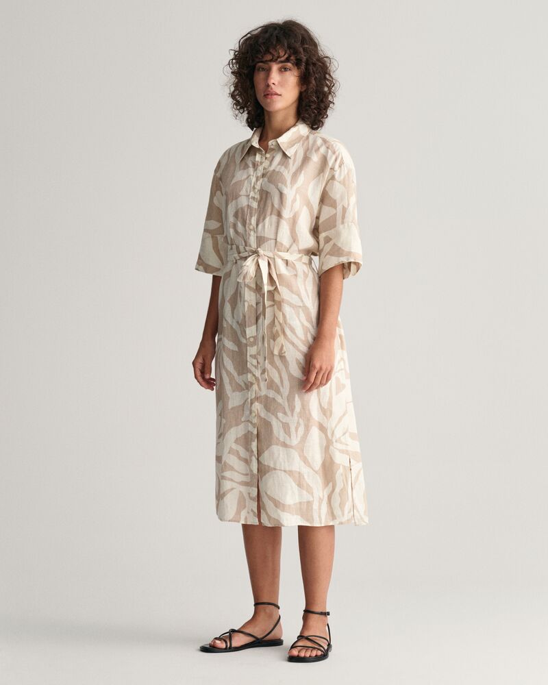 GANT Rel Palm Print Linen Shirt Dress/Haljina 4503317