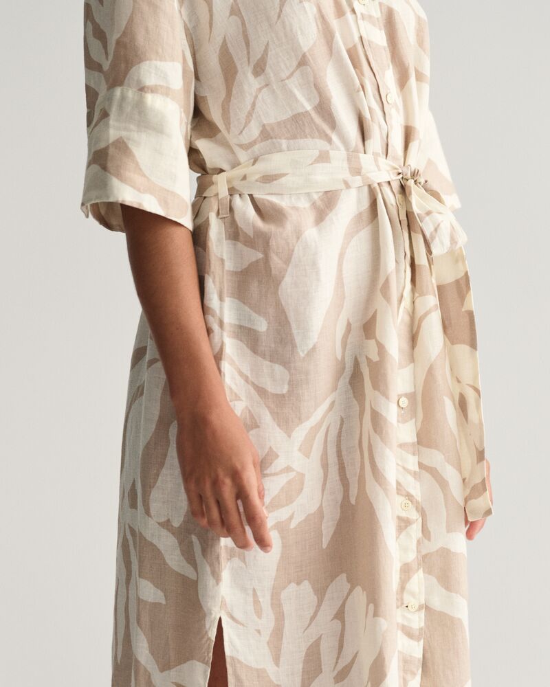 GANT Rel Palm Print Linen Shirt Dress/Haljina 4503317