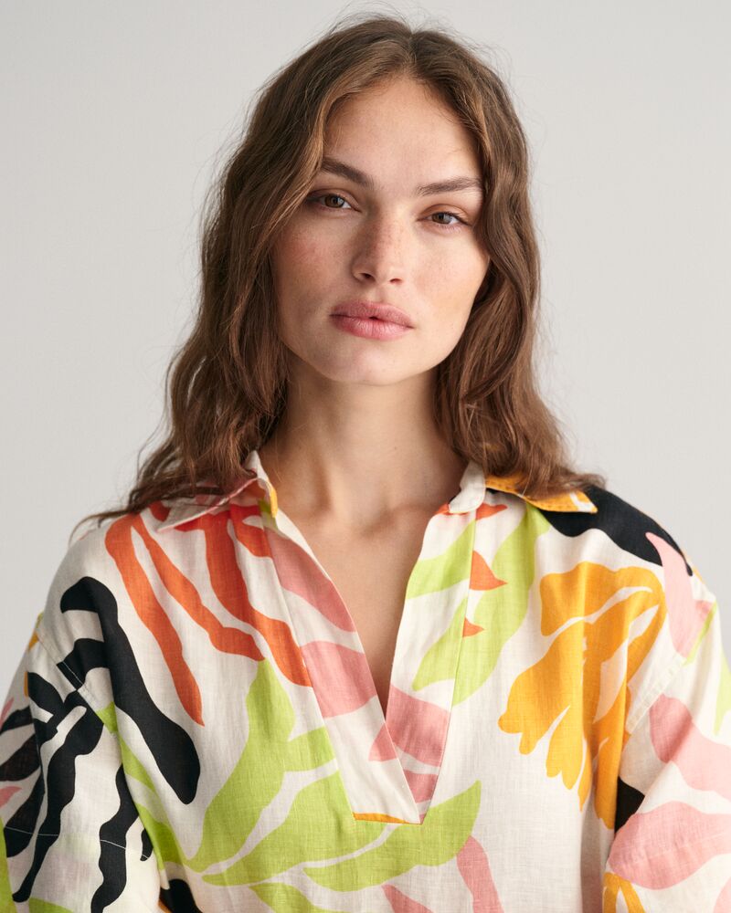 GANT Rel Palm Print Ss Linen Caftan/Haljina 4503329