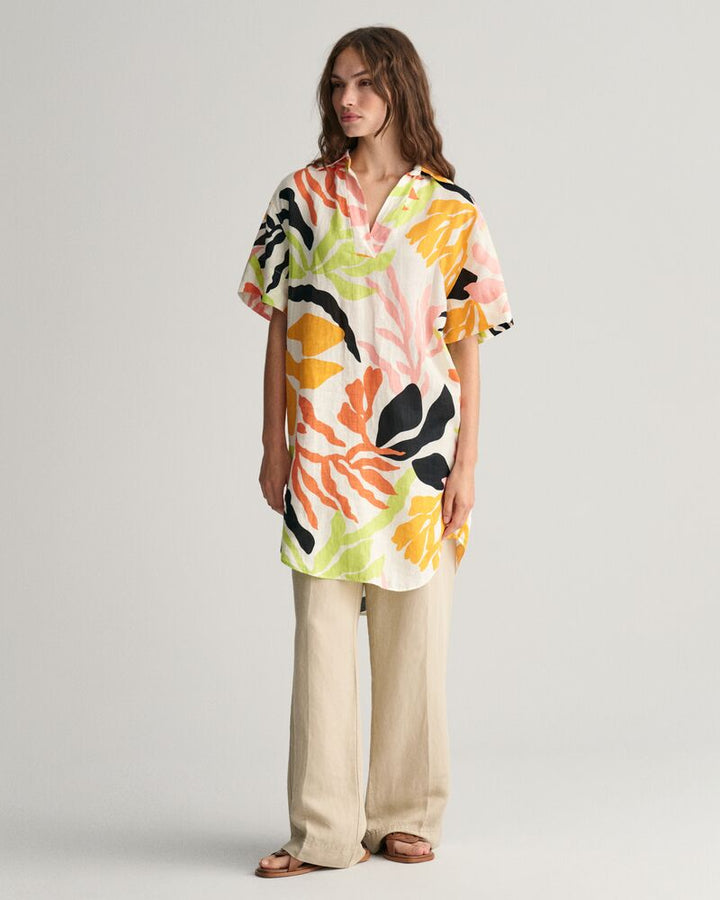 GANT Rel Palm Print Ss Linen Caftan/Haljina 4503329