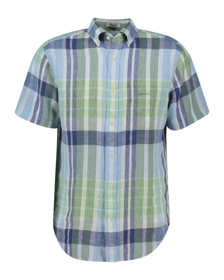 GANT Reg Linen Madras Ss Shirt/Košulja 3250075
