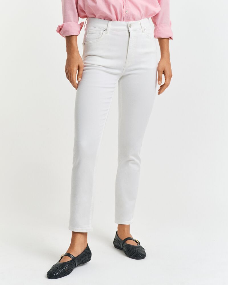 GANT Slim Cropped White Jeans/Traperice 4100224