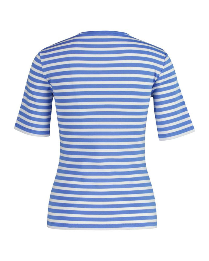 GANT Slim Striped 1X1 Ribbed Ss T-Shirt/Majica 4203493