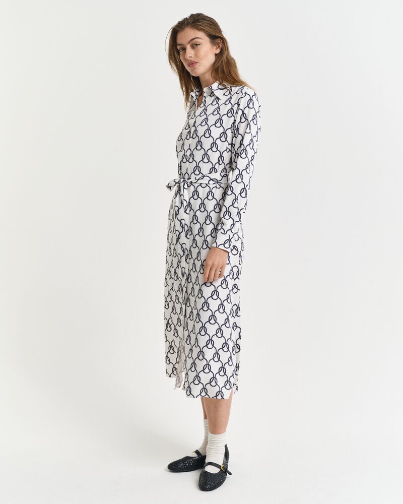 GANT Slim Rope Print Shirt Dress/Haljina 4503396