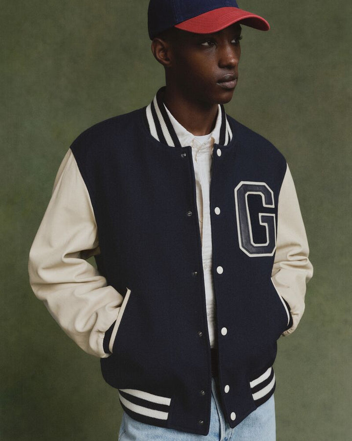 GANT Leather Mix Varsity Jacket/Jakna 7006508