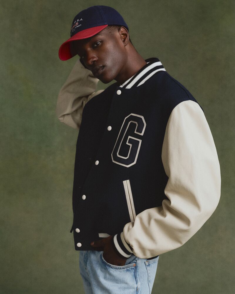 GANT Leather Mix Varsity Jacket/Jakna 7006508