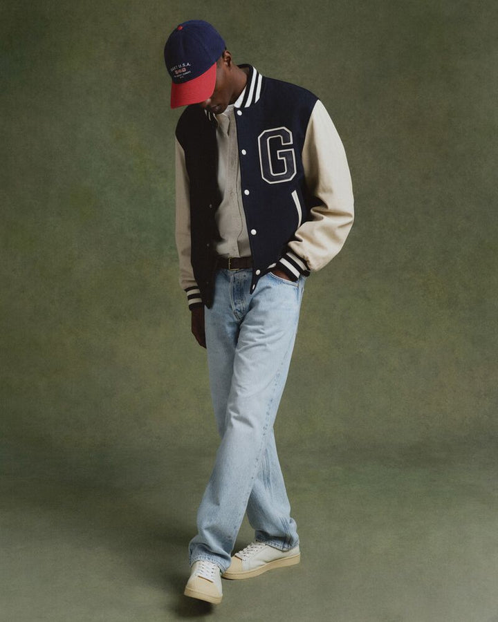 GANT Leather Mix Varsity Jacket/Jakna 7006508