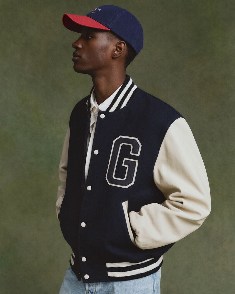 GANT Leather Mix Varsity Jacket/Jakna 7006508