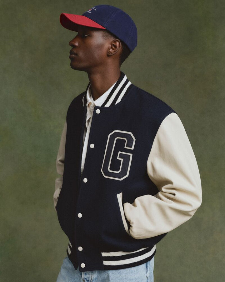 GANT Leather Mix Varsity Jacket/Jakna 7006508