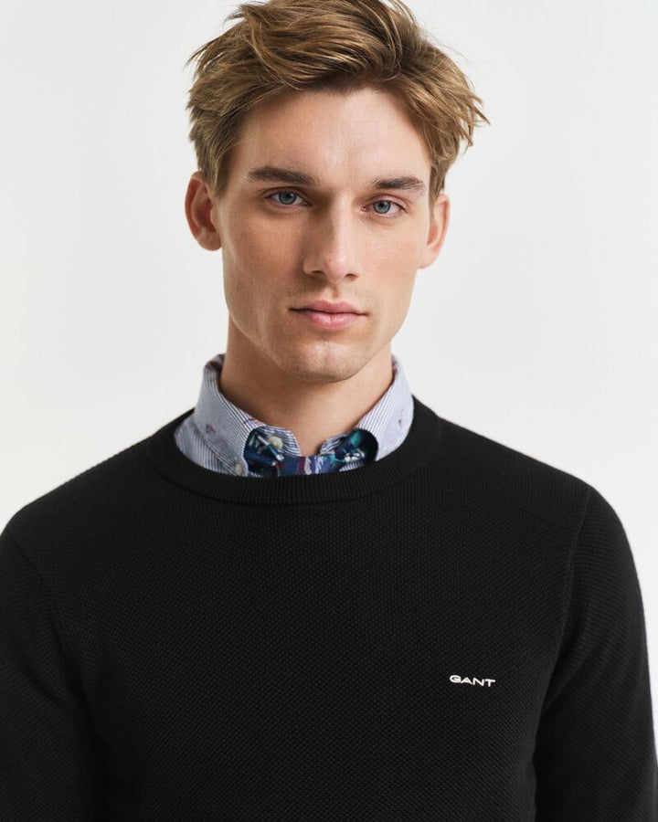 GANT Cotton Pique C-Neck/Pulover 8040521