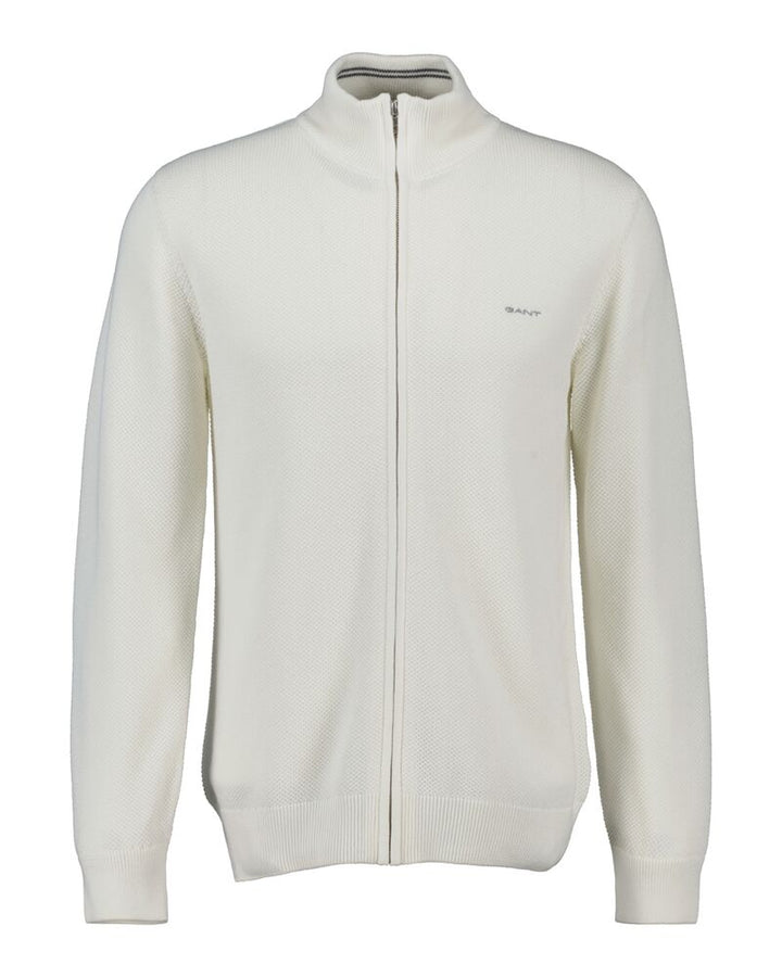 GANT Cotton Pique Zip Cardigan/Pulover 8040524