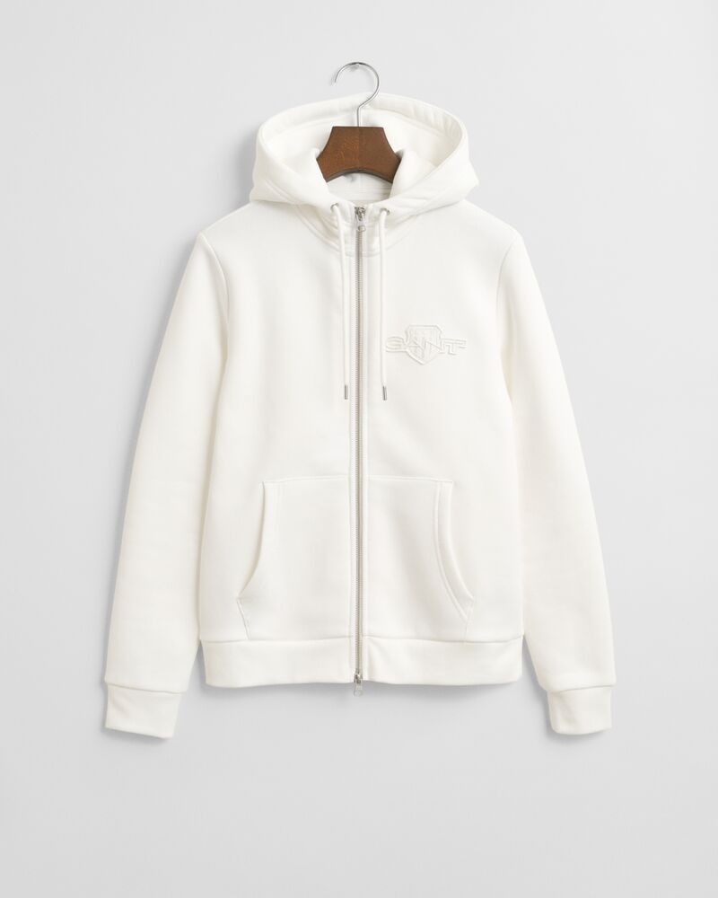 GANT Reg Tonal Shield Zip Hoodie/Duks 4202588