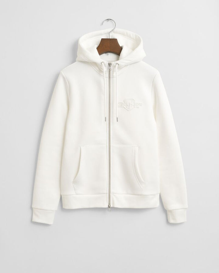 GANT Reg Tonal Shield Zip Hoodie/Duks 4202588