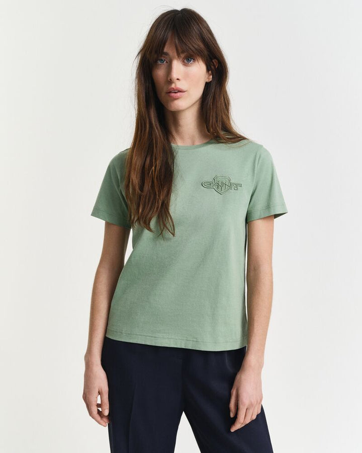 GANT Reg Tonal Shield Ss T-Shirt/Majica 4202589
